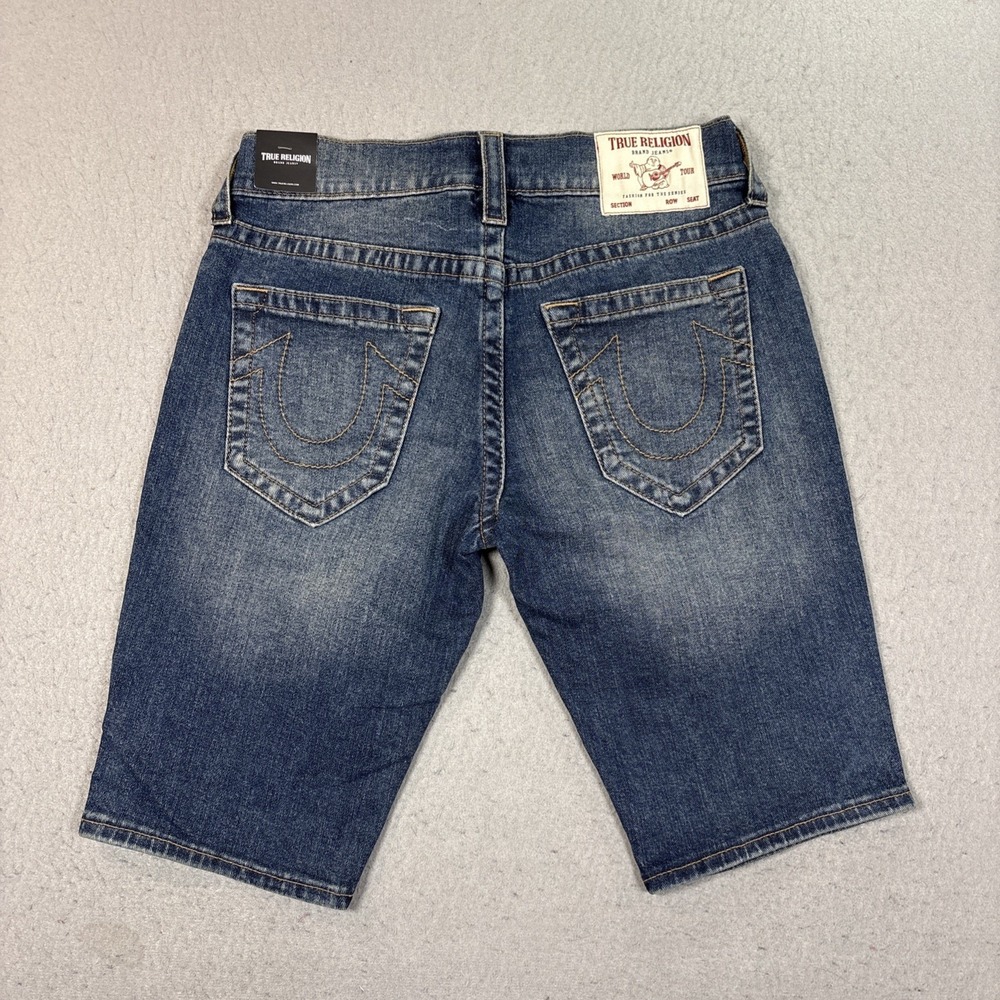 True Religion Men's Rocco Relaxed Skinny Jeans Shorts Size 30 NWT